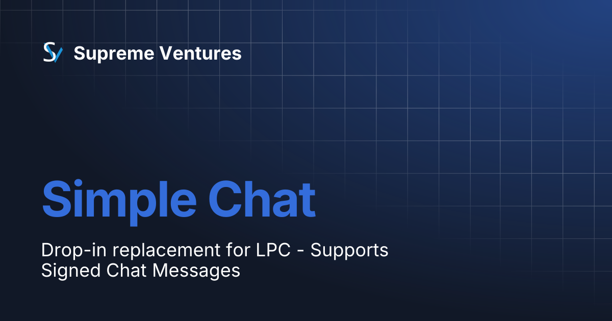 Simple Chat | Supreme Ventures